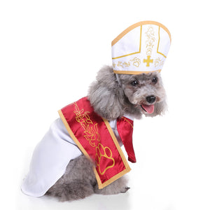 The New Godfather Cosplay Pet Costume for Dog Cat Role Play Dressing Up Party Christmas Halloween Clothes for Dogs